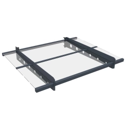 DASZEK NAD DRZWI WEJŚCIOWE ZADASZENIE BALKONOWE 100 x 80 CM ANTRACYTOWY