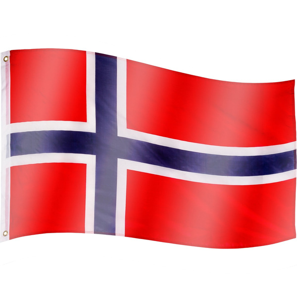 FLAGA NORWEGII NORWESKA 120x80 CM NA MASZT NORWEGIA