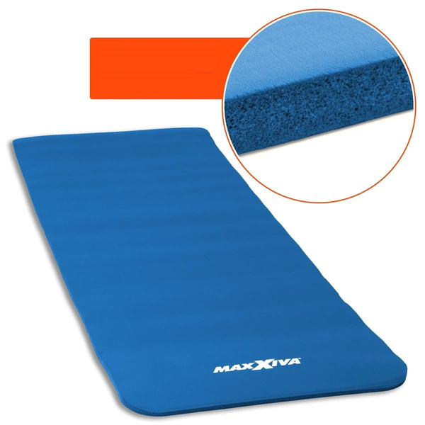 MAXXIVA NIEBIESKA MATA PIANKOWA 190x60x1,5cm DO ĆWICZEŃ / JOGI / FITNESS