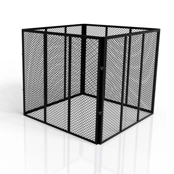 METALOWY KOMPOSTOWNIK OGRODOWY 800L STAL OCYNKOWANA SZYBKI MONTAŻ CZARNY