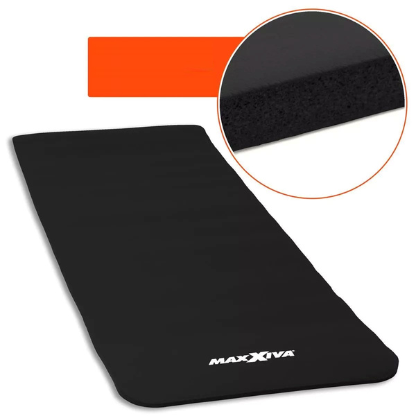 MAXXIVA CZARNA MATA PIANKOWA 190x60x1,5cm DO ĆWICZEŃ / JOGI / FITNESS
