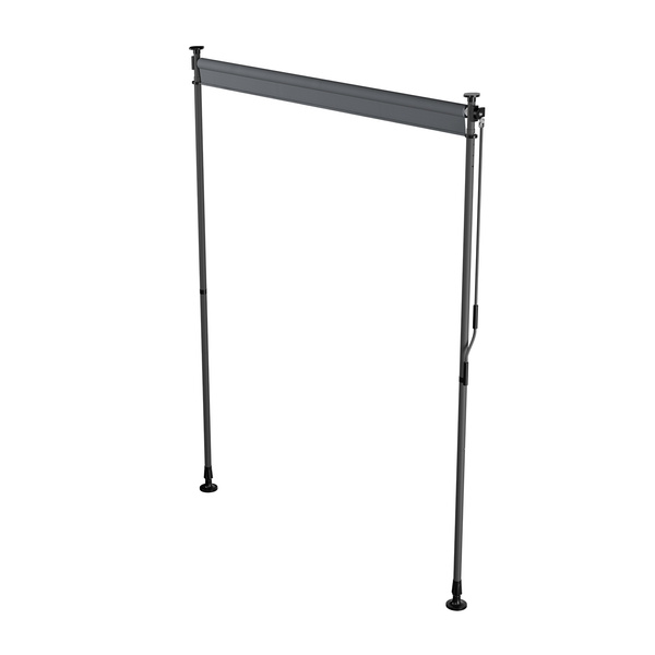MARKIZA PIONOWA 150x310 CM ROZPOROWA BALKONOWA TARASOWA ROLETA ANTRACYTOWA