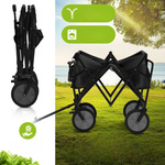 WÓZEK PRZYCZEPKA TRANSPORTOWA BAGAŻOWA PLAŻOWA DO 100KG SKŁADANA