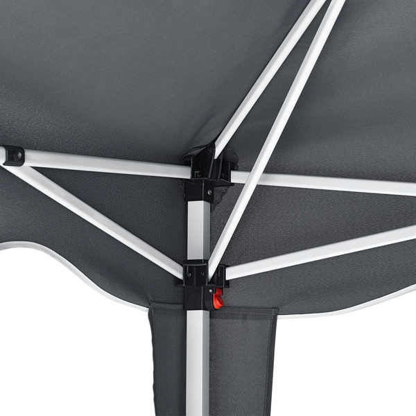 SZARY PAWILON OGRODOWY 3X3 m NAMIOT IMPREZOWY HANDLOWY EKSPRESOWY STELAŻ