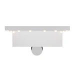 TOALETKA KOSMETYCZNA LILIA Z LED, LUSTREM I 7 SZUFLADAMI BIAŁA + HOKER TONIA 