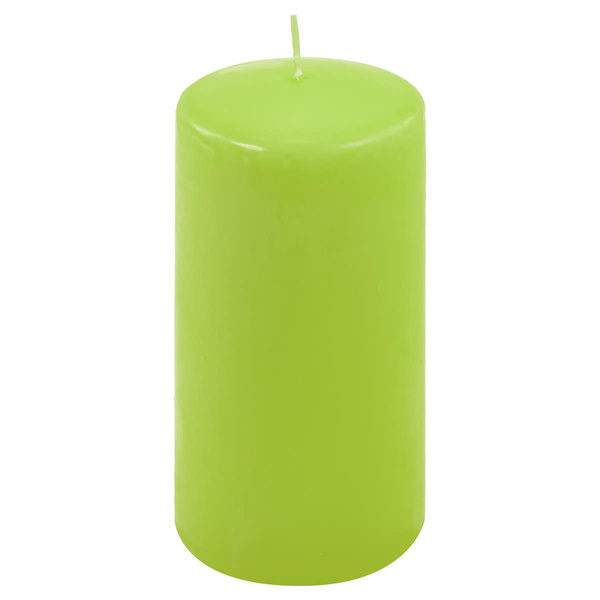 ŚWIECE STOŁOWE ZIELONE 6 SZT 15,5x7,5 CM ŚWIECZKI TRADYCYJNE KOLUMNOWE