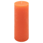 ŚWIECE STOŁOWE POMARAŃCZOWE RUSTYKALNE 4 SZT 7,5x20 CM ŚWIECZKI KOLUMNOWE