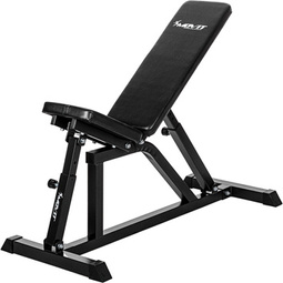 CZARNA ŁAWECZKA REGULOWANA DO ĆWICZEŃ SIŁOWNIA