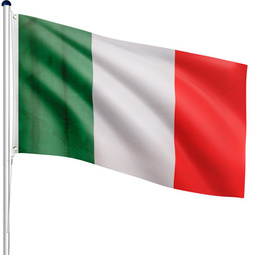 MASZT FLAGOWY 6,5M MASZT DO FLAGI + FLAGA WŁOSKA
