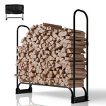 STOAJK REGAŁ NA DREWNO KOMINKOWE M DO PRZECHOWYWANIA NA TARAS + POKROWIEC