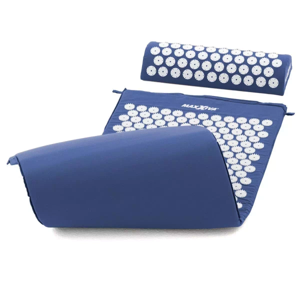 MAXXIVA NIEBIESKA MATA DO AKUPRESURY 130x50 CM Z KOLCAMI NA BÓL PLECÓW