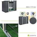 DOMEK NARZĘDZIOWY M 4m3 OGRODOWY METALOWY SCHOWEK GARAŻ SZOPA + FUNDAMENT