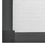 MOSKITIERA OKIENNA 80x100 CM DO OKNA ALUMINIOWA RAMA SIATKA NA OWADY SZARA