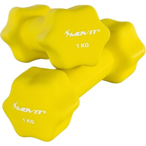 MOVIT® ZESTAW 2x HANTLE NEOPRENOWE 1 KG CIĘŻARKI