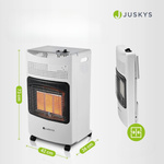 PIECYK GAZOWY 4,2kW NA BUTLĘ GAZ LPG BIAŁY GRZEJNIK SKŁADANY PROMIENNIK