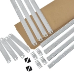 2x REGAŁ METALOWY MAGAZYNOWY 160x80x40CM 640KG PIWNICA WARSZTAT GARAŻ