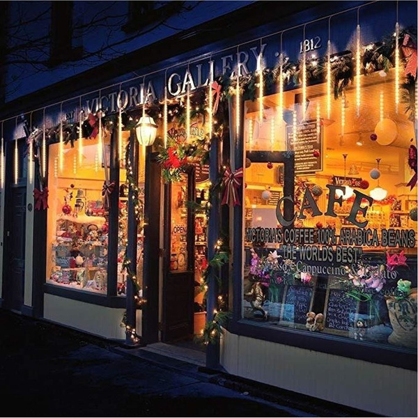 LAMPKI SOPLE PADAJĄCY ŚNIEG 480 LED METEORYT 50 CM