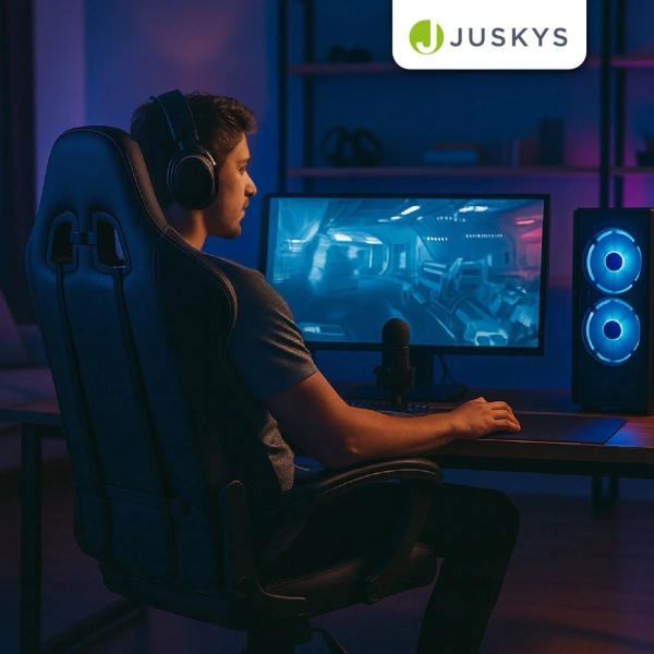 FOTEL GAMINGOWY BIUROWY KUBEŁKOWY GRACZA OBROTOWY HYPERSEAT CZARNY SZARY