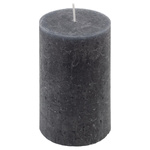 ŚWIECE STOŁOWE ANTRACYTOWE RUSTYKALNE 6 SZT 6,8x11,5 CM ŚWIECZKI KOLUMNOWE