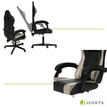 FOTEL GAMINGOWY BIUROWY KUBEŁKOWY GRACZA OBROTOWY HYPERSEAT CZARNY BEŻOWY