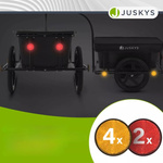 PRZYCZEPKA TRANSPORTOWA BAGAŻOWA ROWEROWA 90L DO ROWERU + PLANDEKA