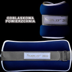 OBCIĄŻENIA NEOPRENOWE 2x 1,5 KG NA RĘCE NOGI KOSTKI CIĘŻARKI OBCIĄŻNIKI