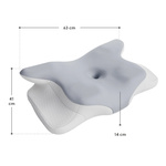 PODUSZKA ORTOPEDYCZNA DO SPANIA POD KARK Z PIANKĄ MEMORY MOTYL WSPOMAGA SEN