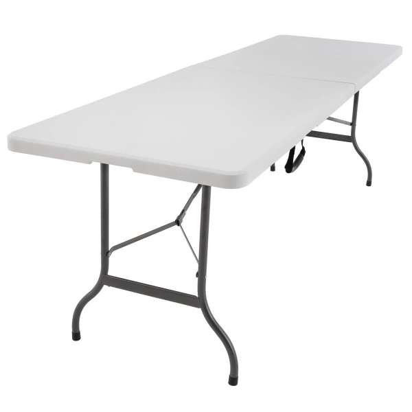 STÓŁ SKŁADANY CATERINGOWY BANKIETOWY 240 CM XXL CAMPINGOWY Z UCHWYTEM