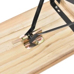 ZESTAW OGRODOWY CATERINGOWY PIWNY BANKIETOWY STÓŁ 170 CM + 2x ŁAWKA DREWNO