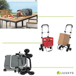 WÓZEK 3w1 NA ZAKUPY ZAKUPOWY NA SCHODY TORBA NA KÓŁKACH SKŁADANY SZARY