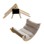 ZESTAW WSPINACZKOWY PLAC ZABAW DO DOMU DLA DZIECI BUJAK ZJEŻDŻALNIA ŚCIANKA