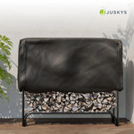 STOAJK REGAŁ NA DREWNO KOMINKOWE M DO PRZECHOWYWANIA NA TARAS + POKROWIEC