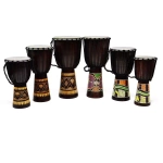 DJEMBE AFRYKAŃSKA 70 CM BĘBEN Z KOZIEJ SKÓRY MAHOŃ INSTRUMENT BONGO TROMMEL