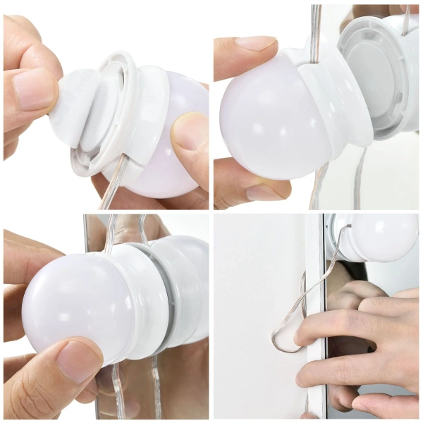 TOALETKA KOSMETYCZNA BELLA Z LUSTREM I LED USB SZAFKĄ SZUFLADĄ DO MAKIJAŻU