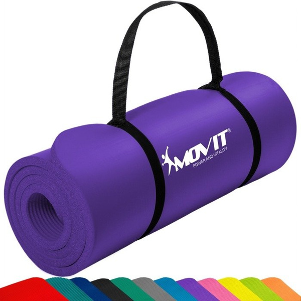 FIOLETOWA MATA PIANKOWA 190x60x1,5cm DO ĆWICZEŃ / GIMNASTYKI / FITNESS