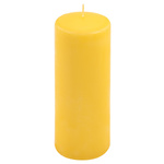ŚWIECE STOŁOWE ŻÓŁTE 2 SZT 20x7,5CM ŚWIECZKI TRADYCYJNE KOLUMNOWE