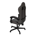 FOTEL GAMINGOWY BIUROWY KUBEŁKOWY GRACZA OBROTOWY HYPERSEAT SZARY CZARNY