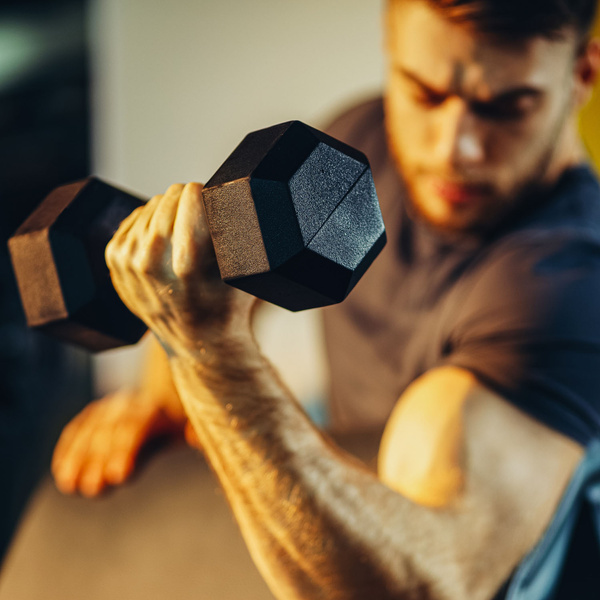 HANTLE ŻELIWNE HEKSAGONALNE HEX 2X 6 KG FITNESS