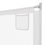 BARIERKA OCHRONNA DO ŁÓŻKA 200 CM OCHRONNA DLA DZIECKA REGULOWANA SZARA