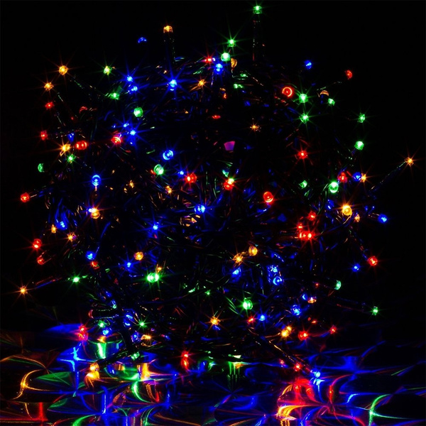 LAMPKI CHOINKOWE 400 LED OZDOBA ŚWIĄTECZNA KOLOROWY ŁAŃCUCH ŚWIETLNY +PILOT