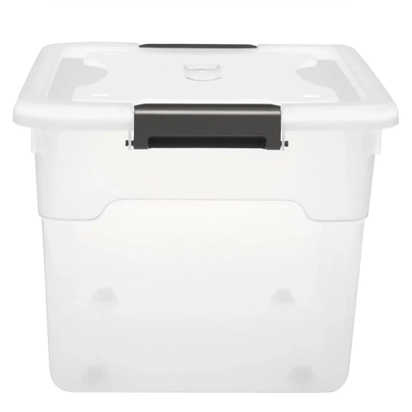 4x POJEMNIK 45L DO PRZECHOWYWANIA Z POKRYWĄ ZESTAW UNIWERSALNY ORGANIZER