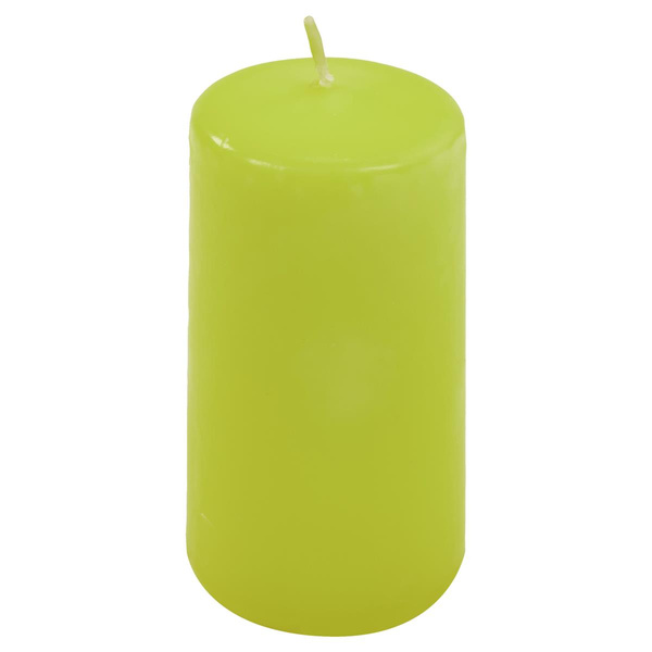 ŚWIECE STOŁOWE ZIELONE 16SZT 10x5CM DEKORACYJNE ŚWIECZKI WALCOWE TRADYCYJNE