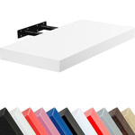 2x BIAŁA PÓŁKA NAŚCIENNA WISZĄCA Z UKRYTYMI MOCOWANIAMI VOLATO 50 CM