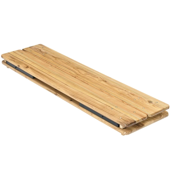 ZESTAW OGRODOWY CATERINGOWY PIWNY BANKIETOWY STÓŁ 170 CM + 2x ŁAWKA DREWNO