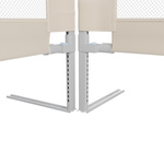 BARIERKA OCHRONNA DO ŁÓŻKA 200 CM OCHRONNA DLA DZIECKA REGULOWANA BEŻOWA