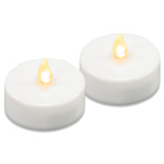 2x ŚWIECZKI PODGRZEWACZ LED BIAŁE BEZPŁOMIENIOWE TEALIGHT NA BATERIE +TIMER