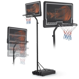 WOLNOSTOJĄCY KOSZ DO KOSZYKÓWKI MOBILNY REGULOWANA WYSOKOŚĆ 3,05 M TABLICA