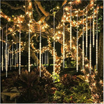 LAMPKI SOPLE PADAJĄCY ŚNIEG 480 LED METEORYT 50 CM