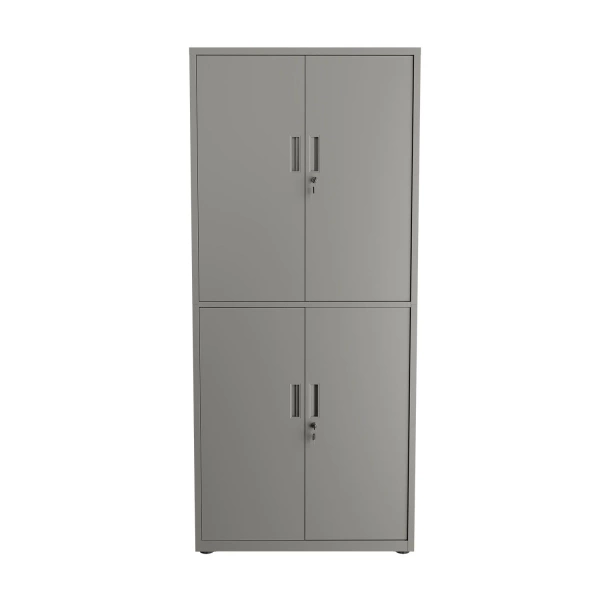 SZAFA METALOWA BIUROWA NA DOKUMENTY AKTA KLUCZ WARSZTATOWA DO GARAŻU SZARA