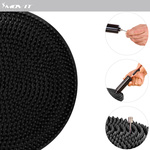 CZARNA PODUSZKA SENSOMOTORYCZNA 33 CM BERET DYSK